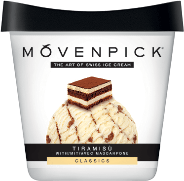 Tiramisù - Movenpick Ice Cream 500ml (450x400), Png Download