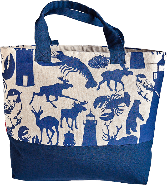 Large Navy Blue - Tote Bag Navy Blue (1000x1000), Png Download