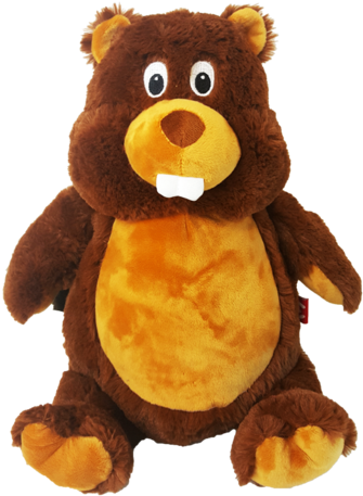 Beaver - Personalised Stuffed Beaver With Embroidered Initials (368x480), Png Download