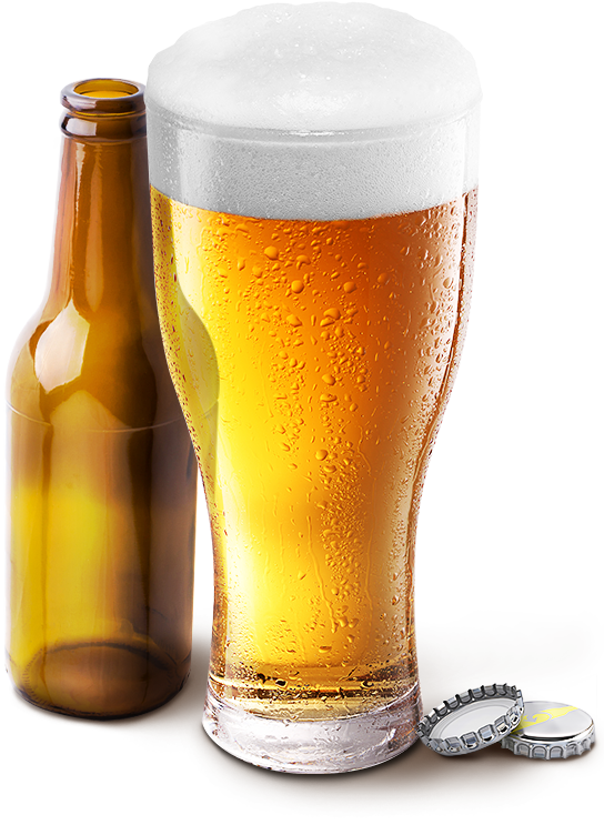 Imagen Contacto - Beer Glass (544x743), Png Download