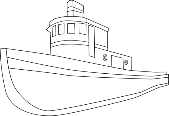 Drawn Boat Cartoon - Ship Black And White Clip Art (550x378), Png Download