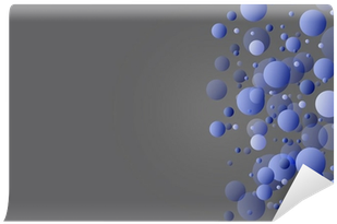 The Blue Balls On Gray Background Wall Mural • Pixers® - Circle (400x400), Png Download