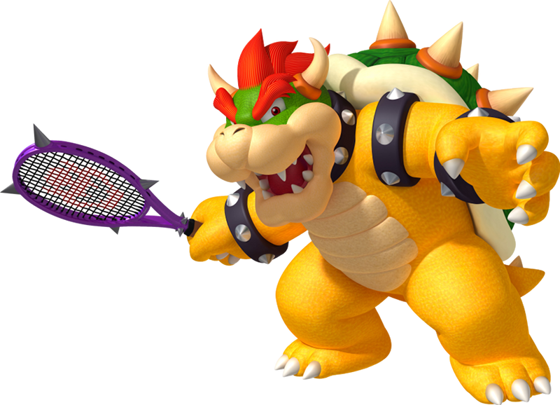 Mario Tennis Aces Png Image Background - Bowser Mario Tennis Aces (800x578), Png Download