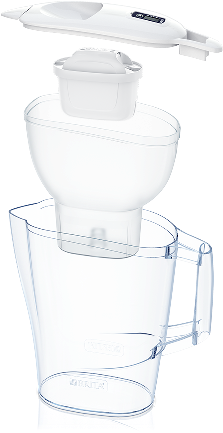 Brita Fill&enjoy Aluna Cool White - - Brita Aluna Water Filter Jug And Cartridge (880x880), Png Download
