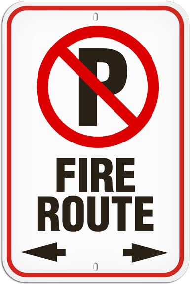 Safety Sign, No Parking Fire Route, Signs By Incom - No Parking Emergency Vehicles Only (449x600), Png Download
