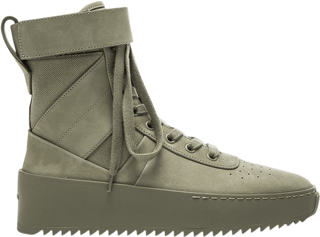 Fear Of God Military Sneaker 'army Green' - Fear Of God Nubuck Leather Military Sneakers In Army (750x750), Png Download