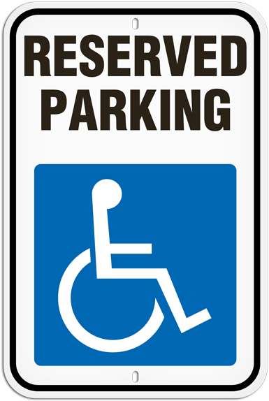 Parking Lot Signs - Reserved Parking Signs-reserved Parking,black On Yellow,plastic,18" (449x600), Png Download