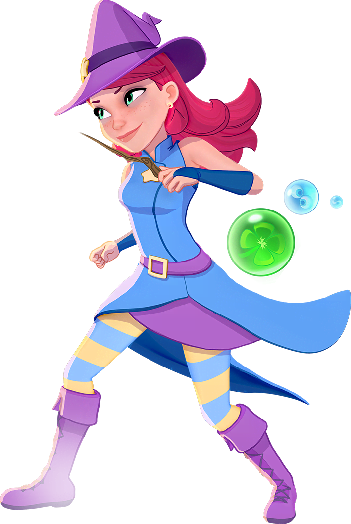 Menu Stella1 - Bubble Witch Saga 3 Stella (709x1058), Png Download
