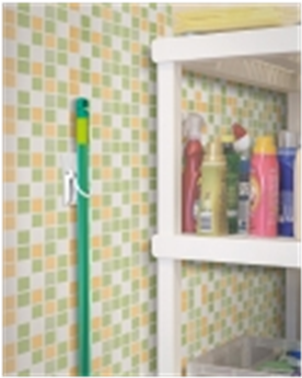 Gancho P/escoba P/pared C/adhesivo - Kalunga Comércio E Indústria Gráfica Ltda. (489x580), Png Download
