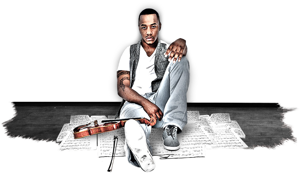 This Is Damien Escobar, And He Is Known Playing The - Damien Escobar Violin (1040x600), Png Download