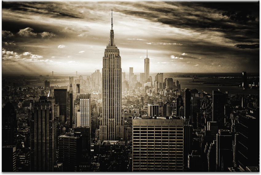 Empire State - New York Mousepad (900x900), Png Download