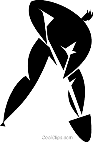 Cavando Um Buraco Pessoa Livre De Direitos Vetores - Clip Art (316x480), Png Download