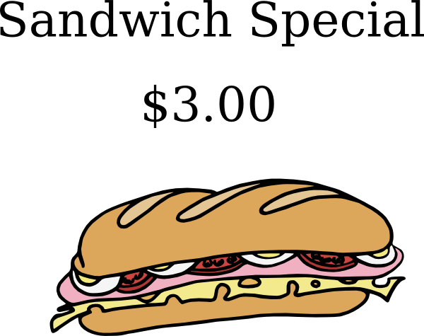 Sandwich Color Svg Clip Arts 600 X 475 Px (600x475), Png Download