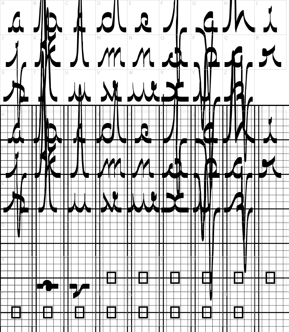 Font Characters - Ecg Font (1000x1150), Png Download
