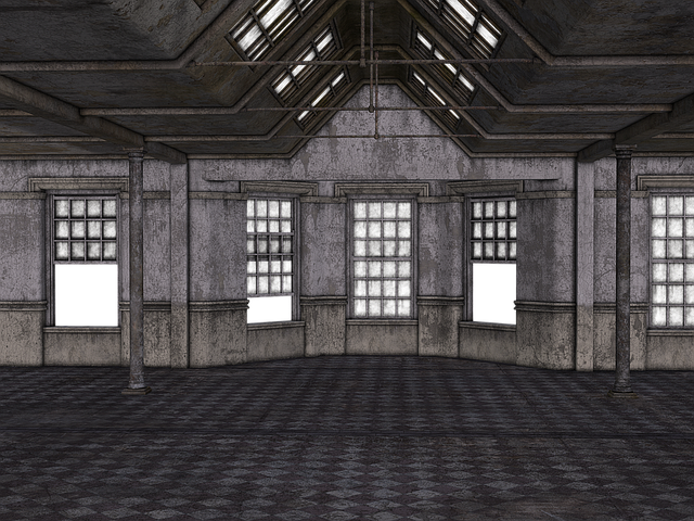 Empty Space, Room, Hall, Ailing, Window - Munich (640x480), Png Download