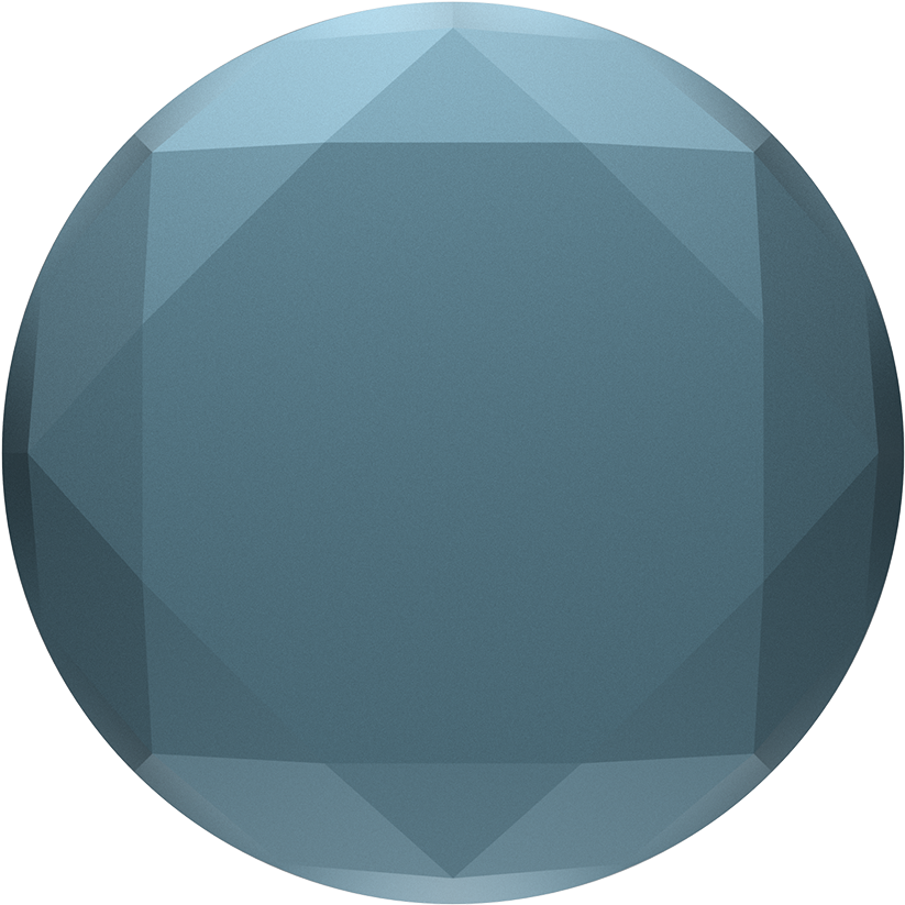 Batik Blue Metallic Diamond - Batik Blue Metallic Diamond Popsockets Popgrip (1000x1000), Png Download