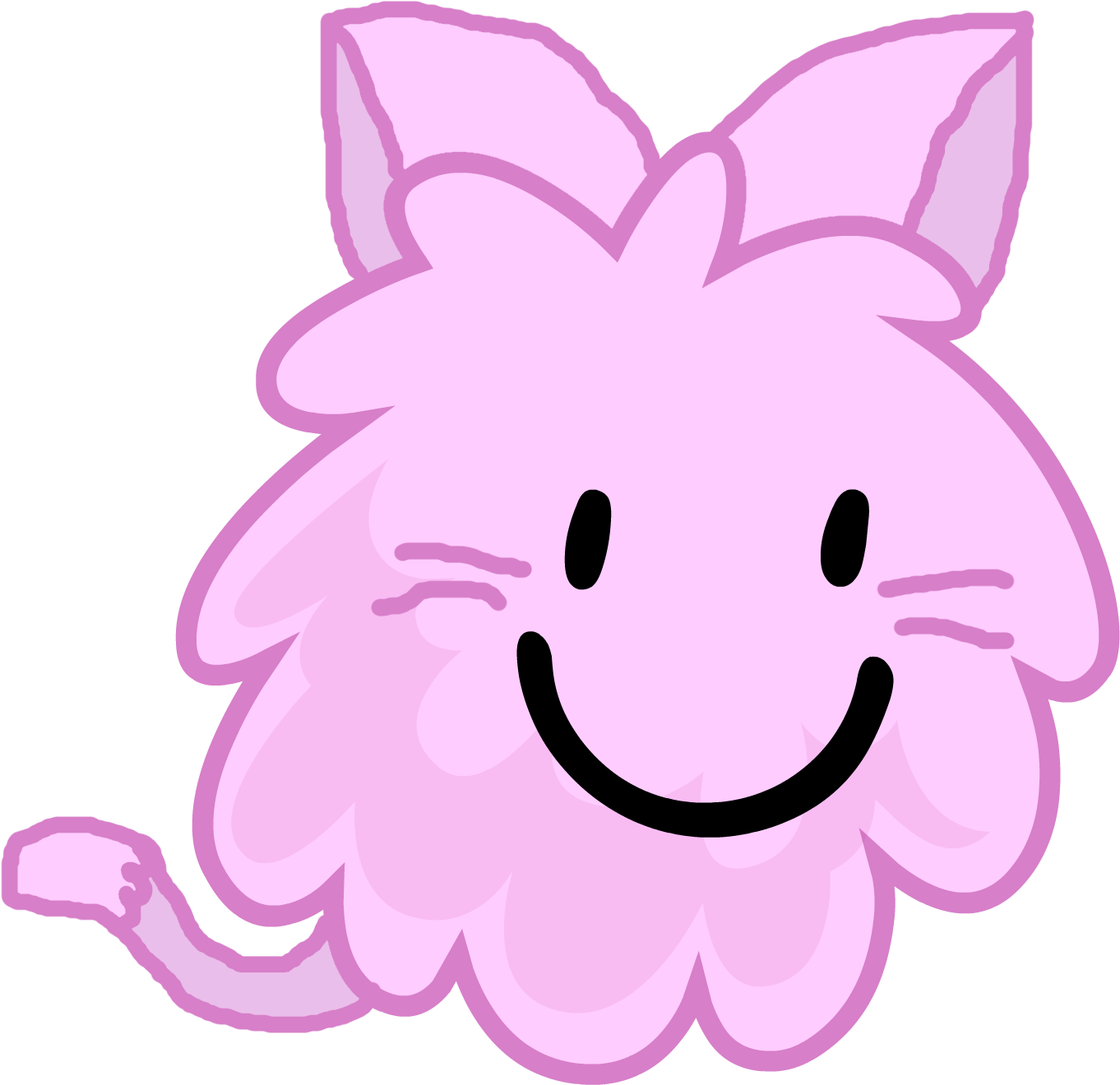 Cat Puffball By Fog - Bfdi Fork (1371x1376), Png Download