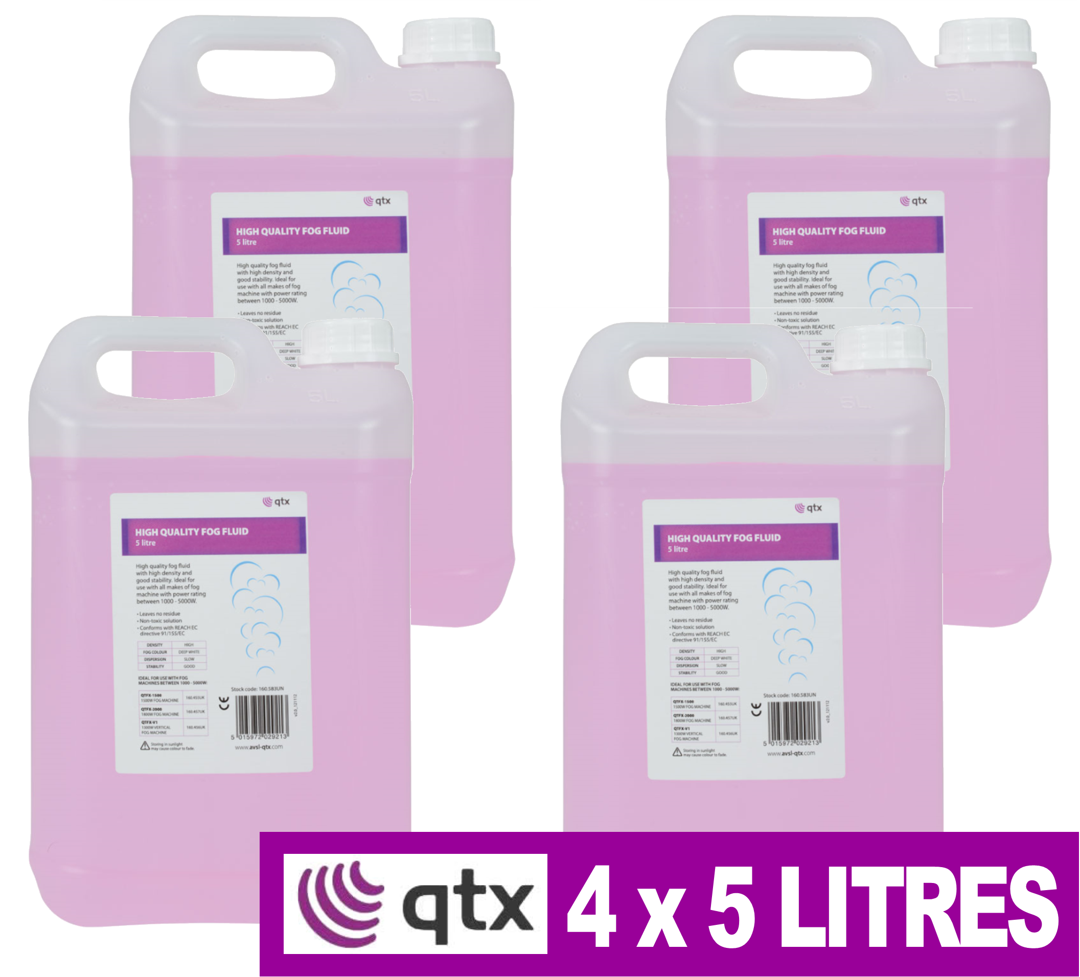 Sentinel 20 Litres Of Hi Grade High Density Long Lasting - Low Level Fog Fluid - 5l (2113x1912), Png Download
