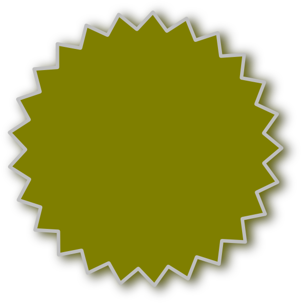 Orange Starburst Png (600x601), Png Download