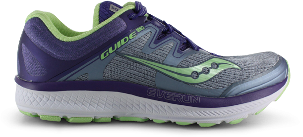 Saucony Guide Iso Womens Fog Purple Mint - Running Shoe (685x478), Png Download