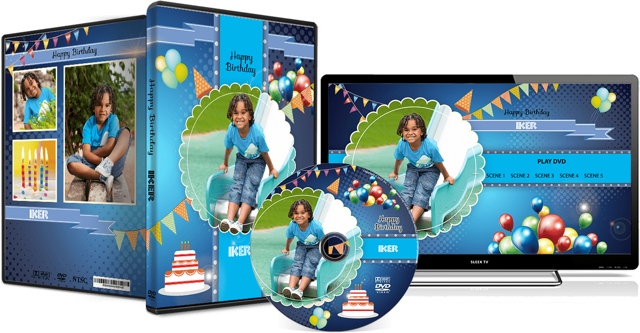 Birthday Dvd Cover - Graphics (1350x772), Png Download