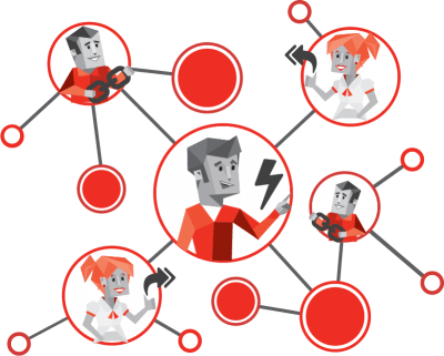 Enterprise Social Networking (400x321), Png Download