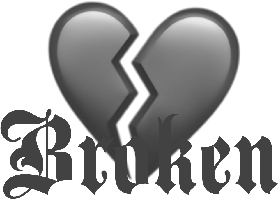 Heart Broken Emoji Emotions Text - Richard Wagner's Beethoven (1870) (1024x1024), Png Download