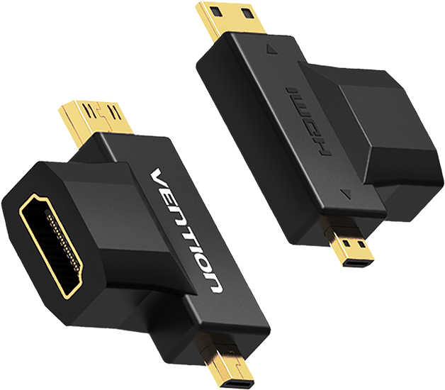 Vention Mini Hdmi / Micro Hdmi To Hdmi Adapter Converter - Hdmi (800x800), Png Download