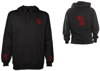 Heartbreak Hoodie Unisex - Purple Hoodie Front And Back (498x280), Png Download