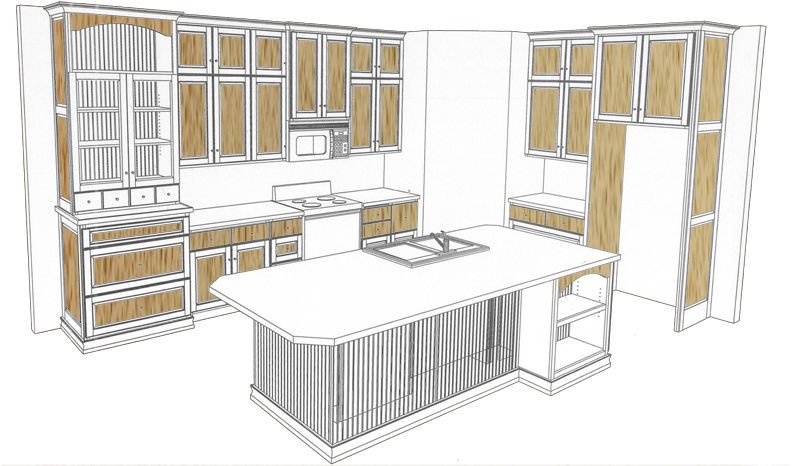 We Will Start With An Empty Room And Create The Kitchen - Architecture (800x503), Png Download
