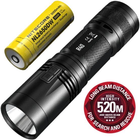 Click Image For Gallery - Nitecore R40 1000 Lumen Inductive Rechargeable Led (800x600), Png Download