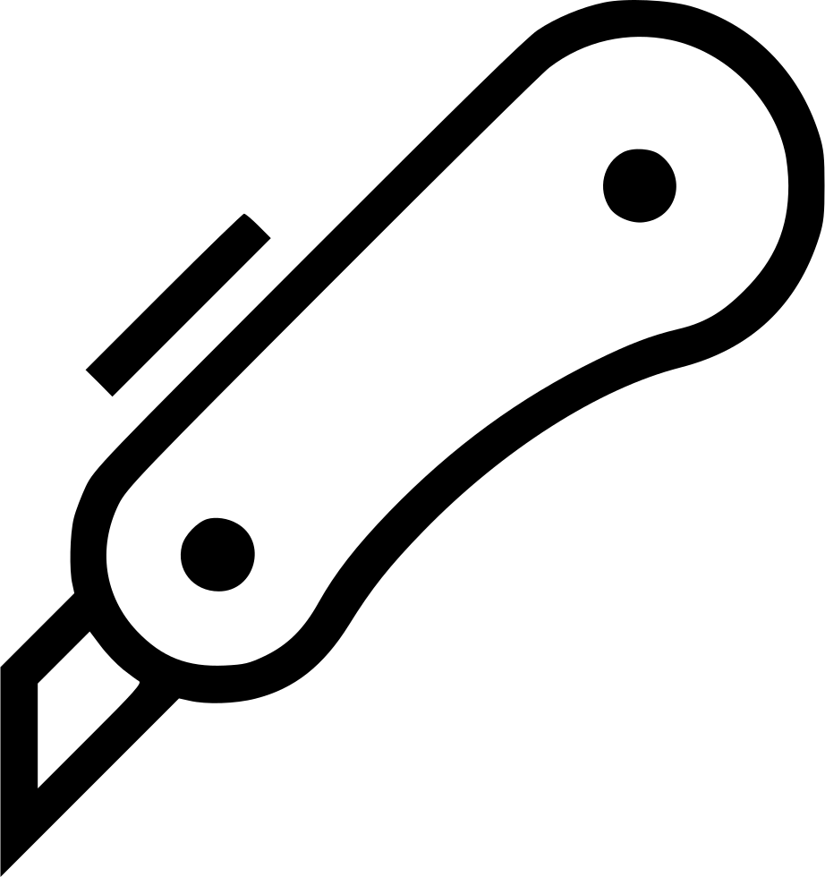 Box Cutter Razor Knife Comments - Utility Knife (922x980), Png Download