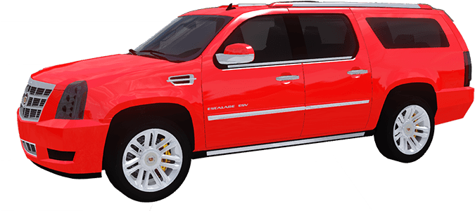 Red Cadillac Escalade 2015 - Baby Pink Cadillac Escalade (700x321), Png Download