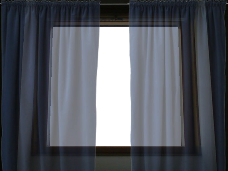 Marcos Photoscape Ventana Con Cortinas - Ventana Con Cortina Png (800x600), Png Download