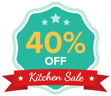 40% Off Your New Kitchen - Try Before You Buy (400x343), Png Download