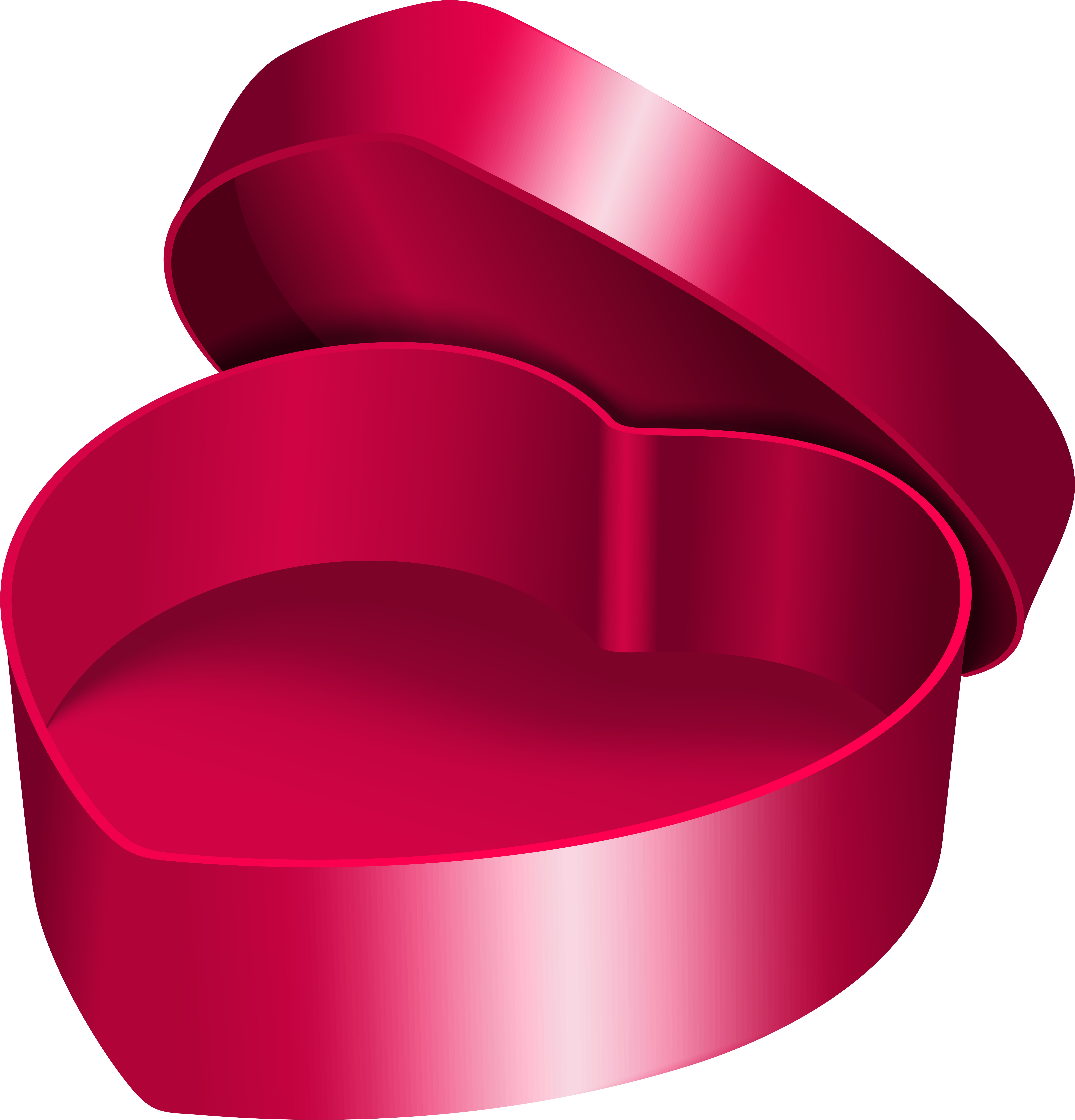 Heart Box Pink Transparent Png Clip Art (7685x8000), Png Download