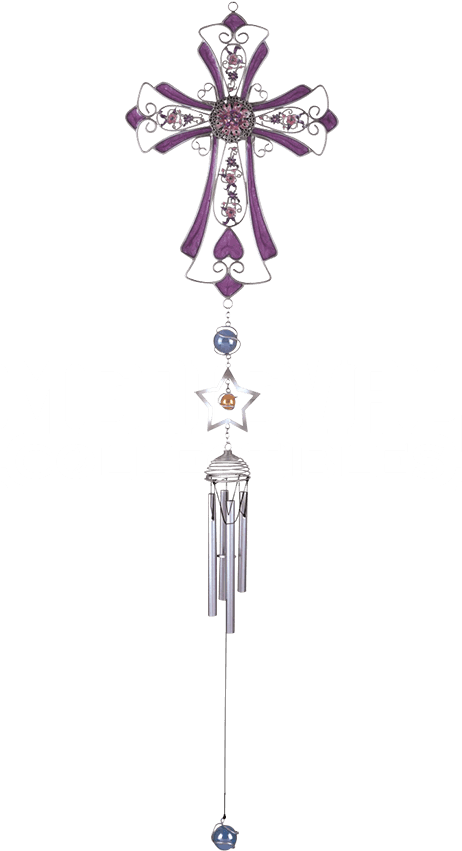 Gsc Ss-g-99249 Wind Chime Pewter (850x850), Png Download