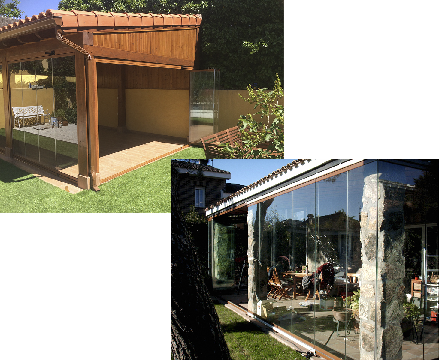 Cortinas De Cristal Instaladas Por Aluminios F - Curtain (1462x1200), Png Download