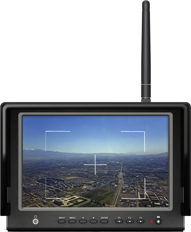 Lilliput 664/w 7" Fpv Monitor With 5.8 Ghz Wireless (1000x899), Png Download