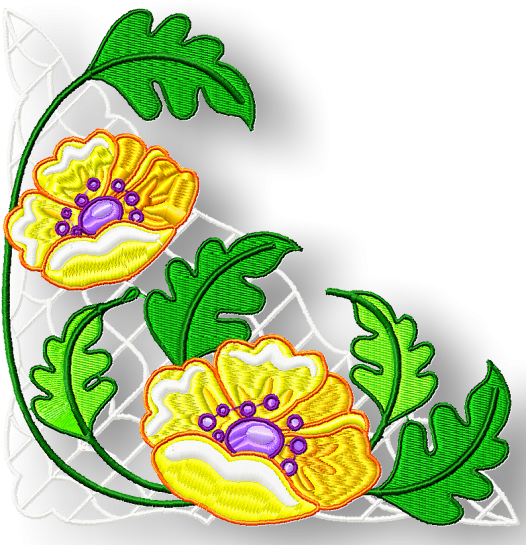 Flower Corners Borders And More - Flower (550x550), Png Download