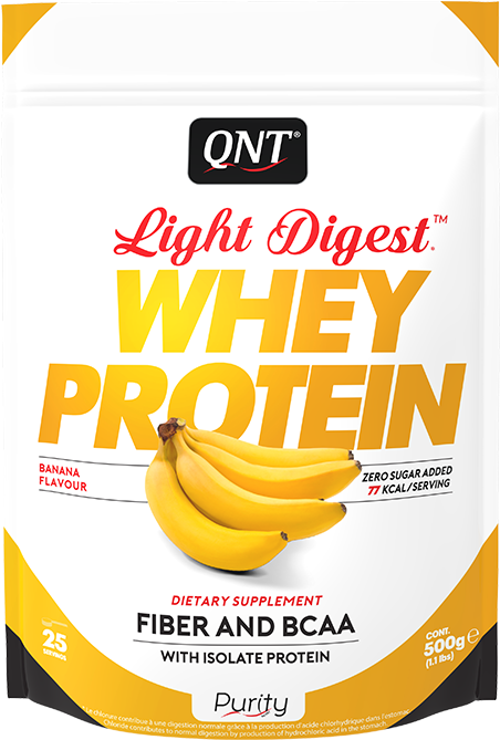 Qnt Direct Light Digest Plátano 500 G - Light Digest Whey Protein Neutral (768x768), Png Download