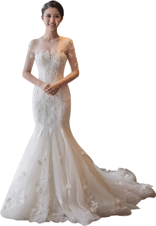 Wedding Dress 2018 New Autumn Bride Married Word Shoulders - Wedding Dress (800x800), Png Download