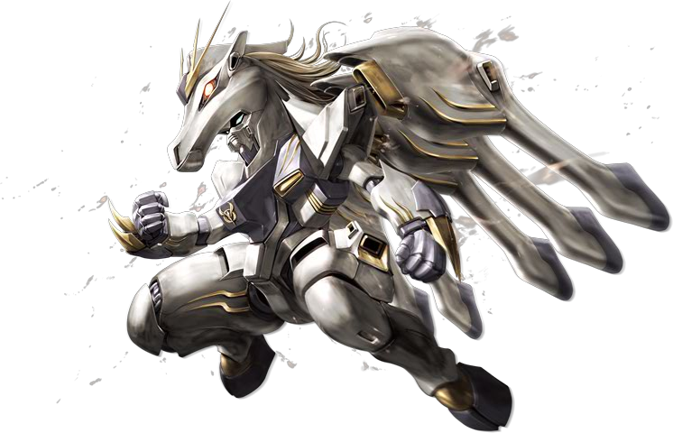 Glide Horse - Horse Gundam (746x480), Png Download