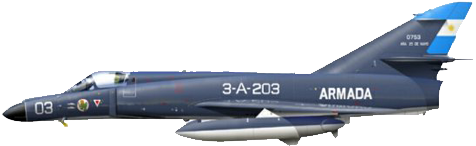 Dassault Super Étendard, Muy Buen Avion - Super Etendard Armada Argentina (500x250), Png Download