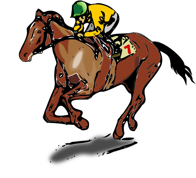 Medium Image - Kentucky Derby Horses Clip Art (800x800), Png Download