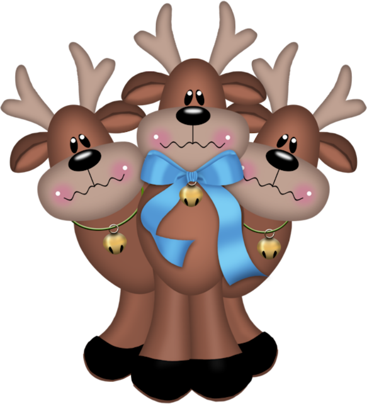 Christmas Reindeer Clip Art - Clipart Christmas Merry Christmas Reindeer (728x800), Png Download