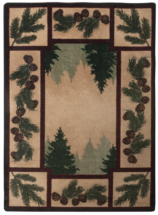 American Dakota Brown National Park Pine Forest Rug (700x700), Png Download
