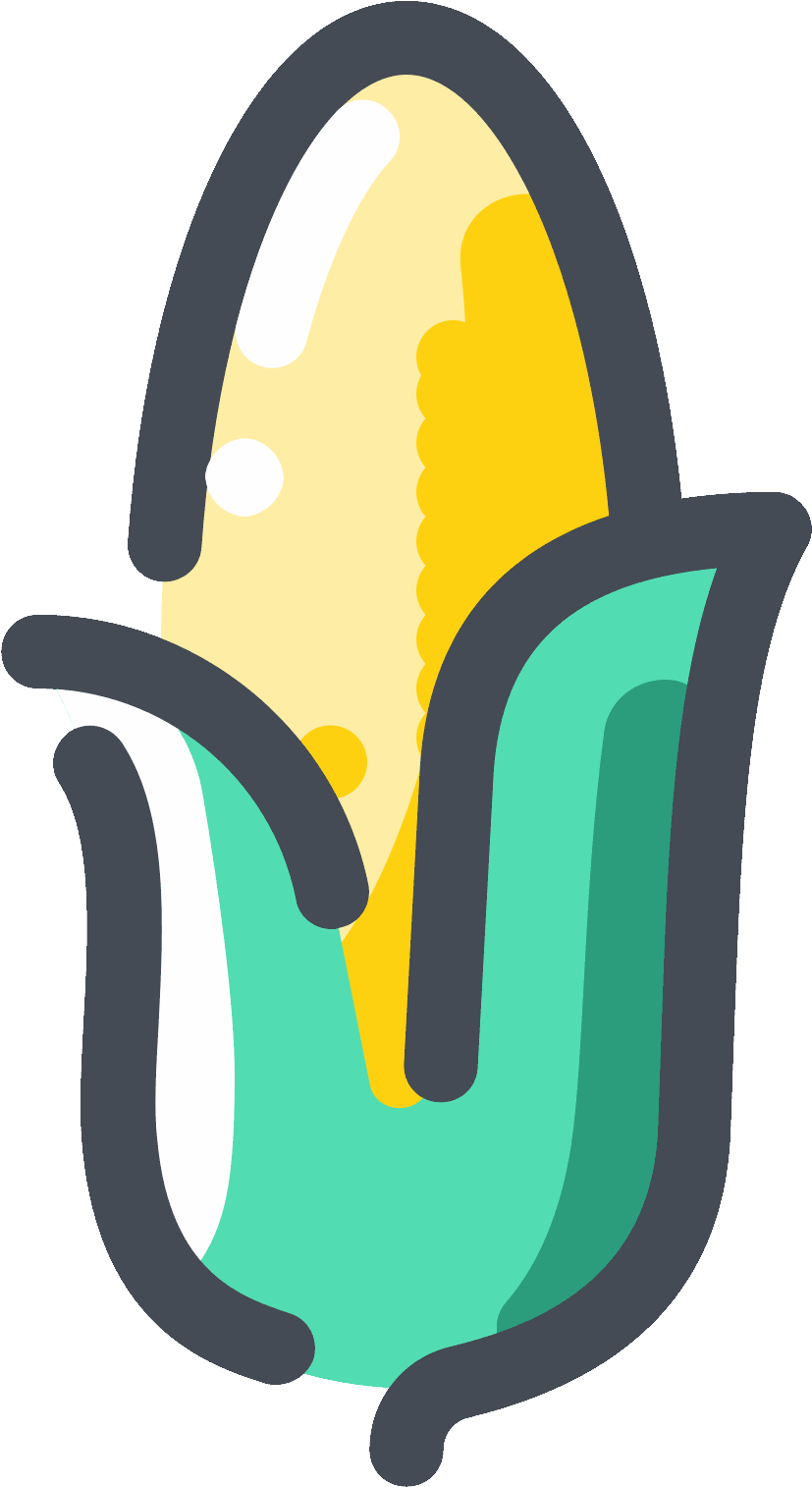 Download Transparent Yellow Corn Icon - Icon - PNGkit
