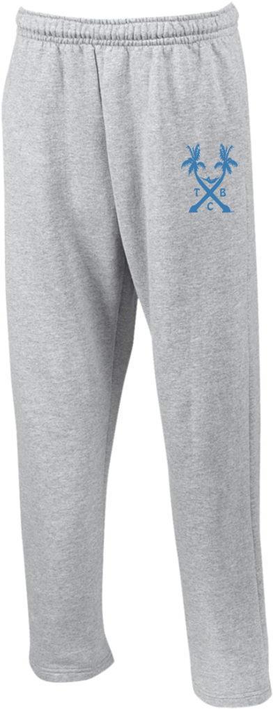 Tbc Palm Tree Logo Em Blue- Travel Bum Co - Gildan Men's Open Bottom Pocket Sweatpants (1024x1024), Png Download