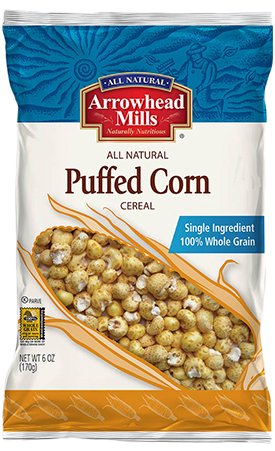 Puffed Corn Cereal - Arrowhead Mills Puffed Millet Cereal 6 Oz Bag*12 (331x450), Png Download
